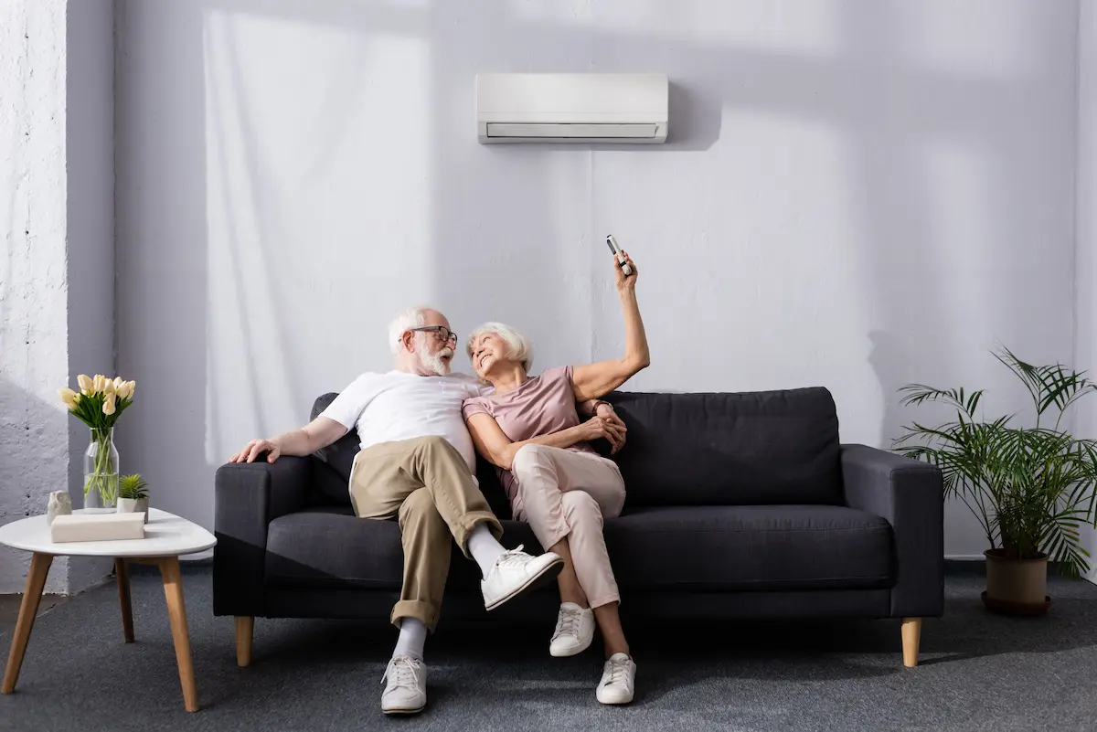 cheerful-senior-couple-using-remote-controller